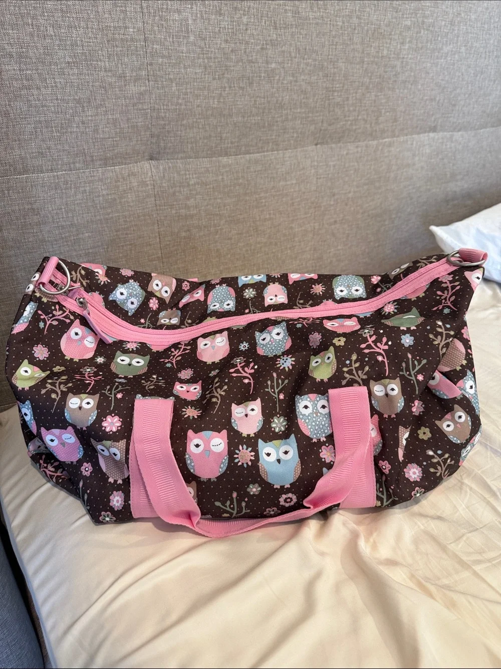 Pottery barn owl duffle bag travel